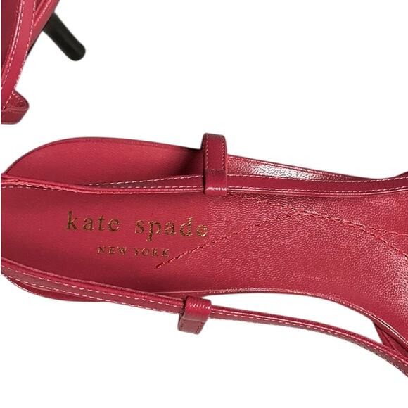 Kate Spade New York Fuchsia Pink Slingback Kitten Heels Size 8 Made in Italy Lux - Picture 9 of 13
